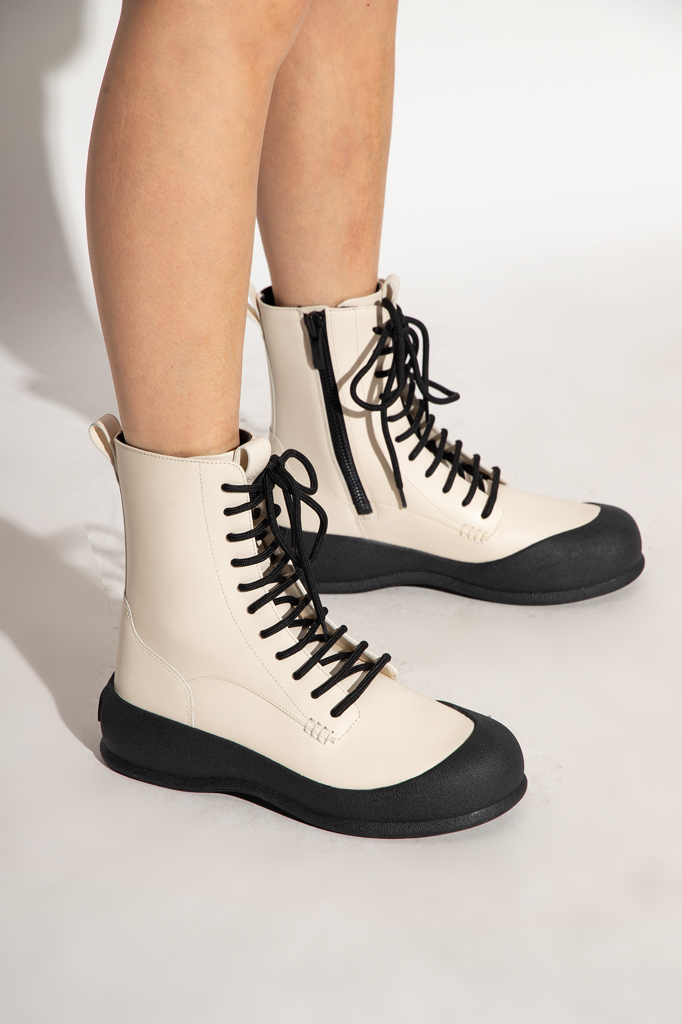 Bally lace up store boots